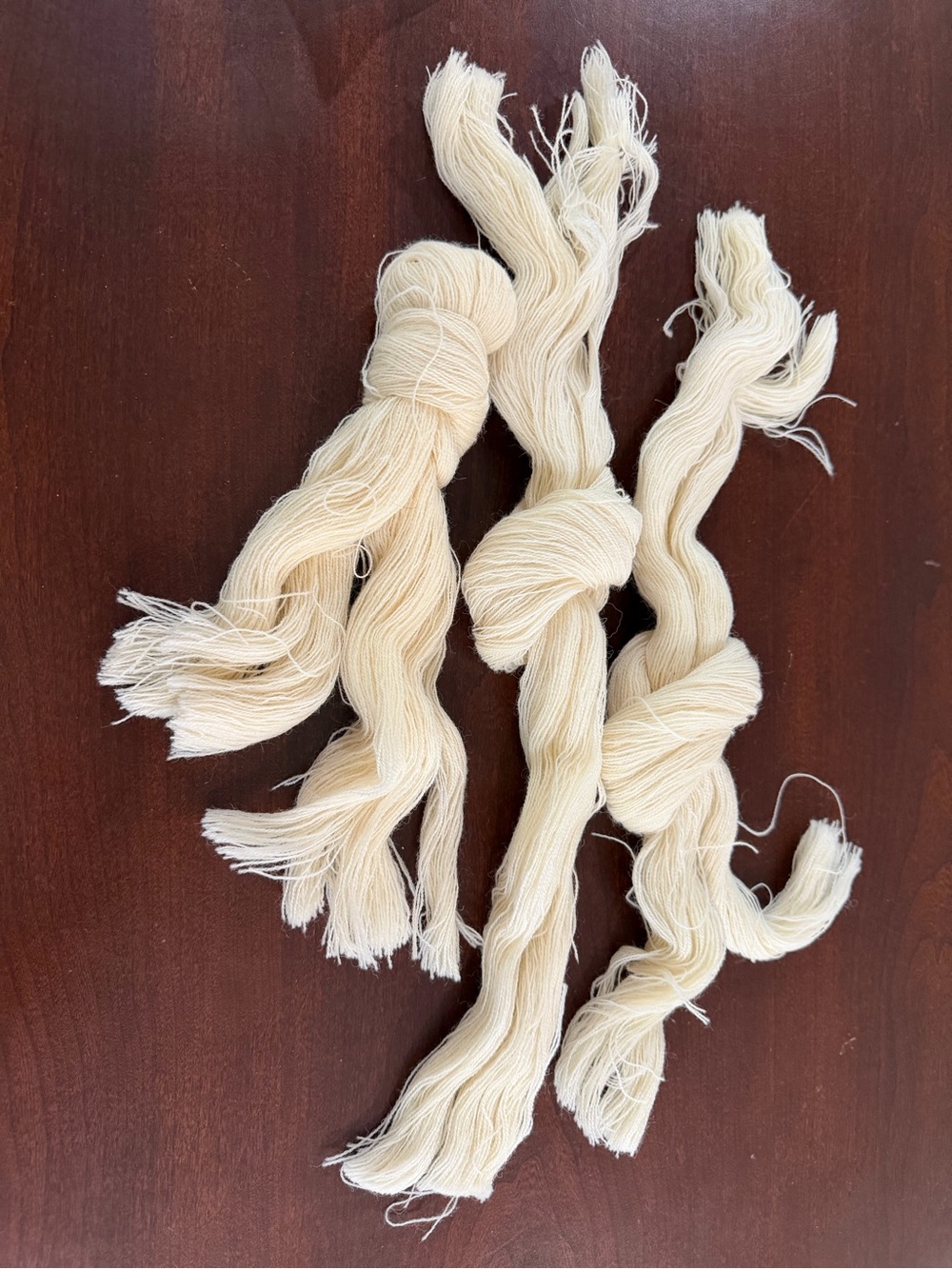 Undyed Natural Cotton Yarn Skeins - Ecru 11209